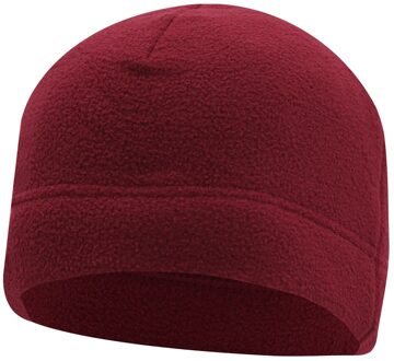Outdoor Warme Muts Dubbele Lagen Fleece Muts bordeaux