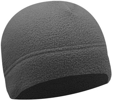 Outdoor Warme Muts Dubbele Lagen Fleece Muts Grijs