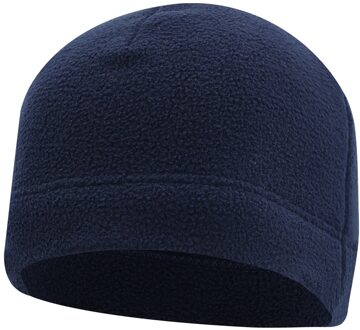 Outdoor Warme Muts Dubbele Lagen Fleece Muts marine