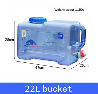 Outdoor water vat PC food grade 22L/25L water zak plastic water opslagtank voertuig binnenlandse water opslag emmer