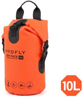 Outdoor Waterdichte Dry Bag Rivier Trekking Drijvende Roll-Top Rugzak Drifting Zwemmen Water Sport Dry Bag 10L / 15L / 20L oranje 10L
