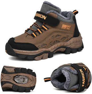 Outdoor Waterproof Hiking Boots Boys Winter Shoes Walking Climbing Shoes Mountain Sport Boots Hunting children's Sneakers