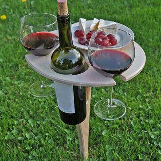 Outdoor Wijn Tafel Met Opvouwbaar Opvouwbare Outdoor Picknick Wijn Tafel Tuin Wijn Tafel Te Dragen Wijnrek Draagbare Tafels