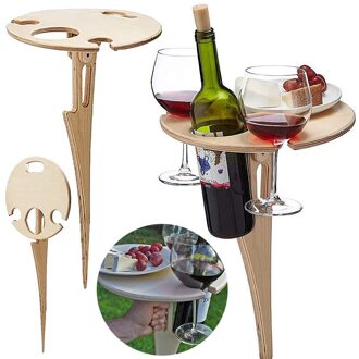 Outdoor Wijn Tafel Met Opvouwbare Draagbare Camping Tafel Vouwen Outdoor Picknick Wijn Tafels Tafel Vouwen Voor Outdoor Picknick