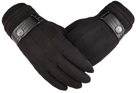 Outdoor Winter Handschoenen Warm Winddicht Handschoenen Voor Mannen Sport Handschoenen Touch Screen Slijtvaste Anti-Slip Volledige Vinger handschoenen heren handschoenen zwart