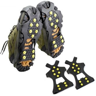 Outdoor Winter Klimmen Schoenen Cover 10 Studs Anti-Slip Sneeuw Ijs Klimmen Schoen Spikes Grip Stijgijzers Cleats overschoenen