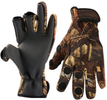 Outdoor Winter Warm Vissen Handschoenen Klimmen Handschoen Wandelen Camping Riding Gloveswaterproof Drie Of Twee Vingers Cut Anti-Slip wit / M