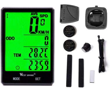 Outdoor Wireless/Wired Fiets Duurzaam Computer Mtb Racefiets Stopwatch Snelheidsmeter Kilometerteller Levert Accessoire draadloze