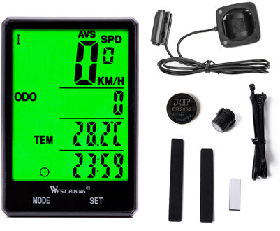 Outdoor Wireless/Wired Fiets Duurzaam Computer Mtb Racefiets Stopwatch Snelheidsmeter Kilometerteller Levert Accessoire