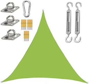 Outdoor Zeil Luifel Zonneschermen 3 Meter Driehoek Redelijke Tuin Winddicht Scheurbestendig Patio Duurzaam 3*3*3M Luifel Zonnebrandcrème groen