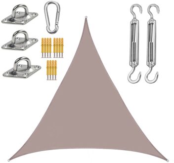 Outdoor Zeil Luifel Zonneschermen 3 Meter Driehoek Redelijke Tuin Winddicht Scheurbestendig Patio Duurzaam 3*3*3M Luifel Zonnebrandcrème khaki