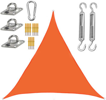 Outdoor Zeil Luifel Zonneschermen 3 Meter Driehoek Redelijke Tuin Winddicht Scheurbestendig Patio Duurzaam 3*3*3M Luifel Zonnebrandcrème oranje