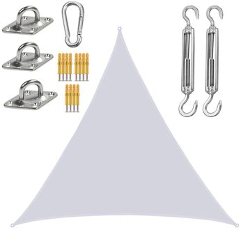 Outdoor Zeil Luifel Zonneschermen 3 Meter Driehoek Redelijke Tuin Winddicht Scheurbestendig Patio Duurzaam 3*3*3M Luifel Zonnebrandcrème wit