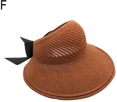 Outdoor Zomer Vrouwelijke Zon Hoeden Grote Rand Klassieke Strik Mode Stro Hoed Beschermd Voor Vrouwen Hoed Uv Opvouwbare Strand Toevallige s4K4 F