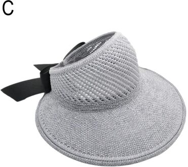 Outdoor Zomer Vrouwelijke Zon Hoeden Grote Rand Klassieke Strik Mode Stro Hoed Beschermd Voor Vrouwen Hoed Uv Opvouwbare Strand Toevallige s4K4