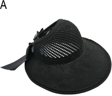 Outdoor Zomer Vrouwelijke Zon Hoeden Grote Rand Klassieke Strik Mode Stro Hoed Beschermd Voor Vrouwen Hoed Uv Opvouwbare Strand Toevallige s4K4