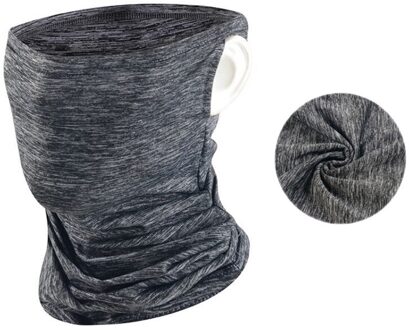 Outdoor Zomer Zon-Proof Riding Masker Ijs Zijde Multipurpose Bescherming Gezichtsmasker Motorfiets Oorbeschermers Hoofdband Sjaal Neck Tube Hemp grijs