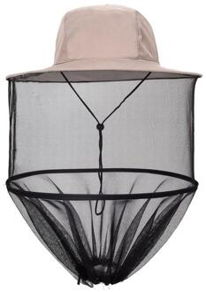 Outdoor Zonnescherm Lone Hals Head Cover Camouflage Vissen Hoed Bijenteelt Insecten Klamboe Preventie Cap Mesh Vissen Cap