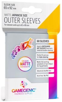 Outer Sleeves - Matte Japanese Size (60 stuks)