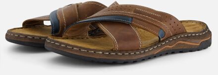 Outfielder Slippers cognac Leer - 40,41,42,45