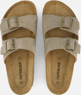 Outfielder Slippers taupe Suede - 45