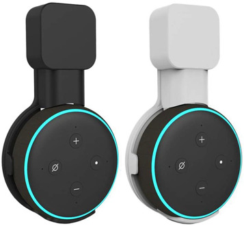 Outlet Wall Mount Stand Hanger for Alexa Echo Dot 3rd Bracket Holder Case Work with Echo Dot 3 Saving Space In Bedroom