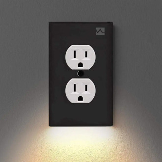 Outlet Wall Plate With LED Night Lights Outlet Cover Duplex Wall Plate Led Night Light Cover Ambient Light Sensor