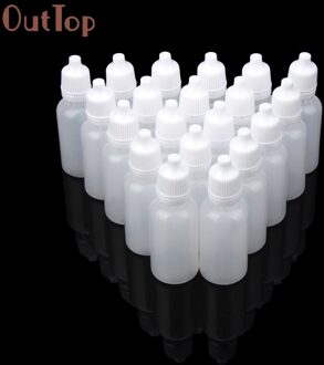 Outtop 100 Pcs 20 Ml/30 Ml/50 Ml Lege Plastic Squeezable Dropper Flessen Eye Liquid Dropper Hervulbare flessen Plastic C2018 DEC19 20ML