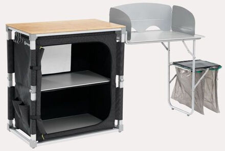 Outwell Padres Keukentafel met Zij-unit Grijs - One size
