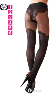 Ouvert panty in overknee-look, CC2510243 - Maat:: 1 = XS