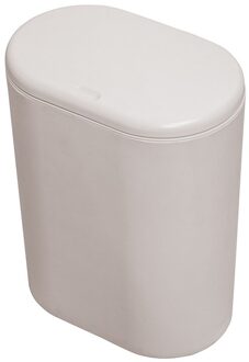 Oval Plastic Trash Can Pressing Type Trash Bin Dustbin Wastebasket Kitchen Bathroom Garbage Storage Bin Can Garbage Bin wit
