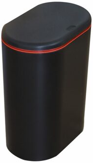 Oval Plastic Trash Can Pressing Type Trash Bin Dustbin Wastebasket Kitchen Bathroom Garbage Storage Bin Can Garbage Bin zwart