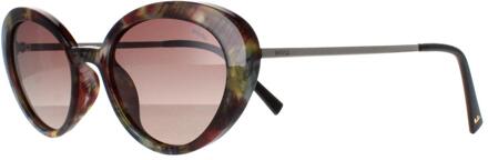 Oval Womens Cloud Brown Sage Tortoise Brown Polarized B2108 - maat Bruin