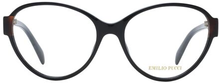 Ovale Bril Classic Frame Zwart