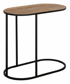 Ovale Laptoptafel 'Terra' Teakhout, 65 x 35cm, kleur Naturel