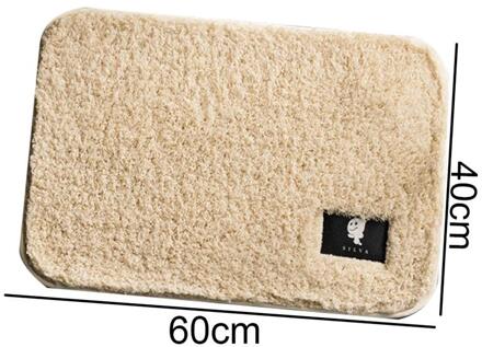 Ovale Mircrofiber Badmat Super Absorberende Badkamer Tapijten Tapijten Bad Vloermat Deurmat Voor Douche Toilet Badkamer Mat Rice kameel
