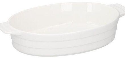 Ovale ovenschaal wit 31 cm