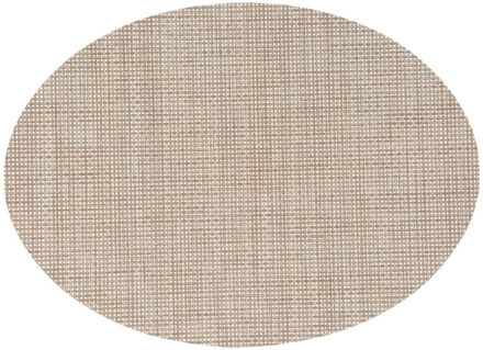 Ovale placemat Maoli natruel kunststof 48 x 35 cm