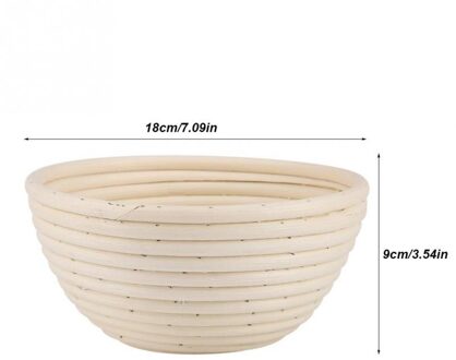 Ovale Proofing Mand Set Rotan Brood Bakken Kit Gekneed Deeg Brood Maken Opslag Mand 18x9cm