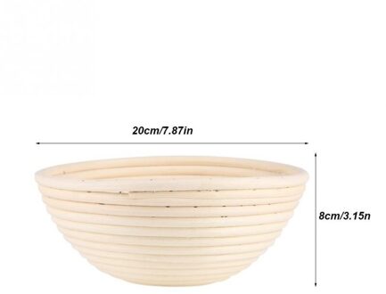 Ovale Proofing Mand Set Rotan Brood Bakken Kit Gekneed Deeg Brood Maken Opslag Mand 20x8cm