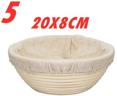 Ovale/Ronde Brood Proofing Mand Met Cover Gisting Rotan Mand Brood Deeg Proofing Proving Manden Bakken Accessoires 5