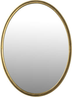Ovale Spiegel 'Larrys' 80 x 60cm, kleur Antique Brass
