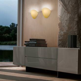 Ovalina - wandlamp E27 topaas glanzend