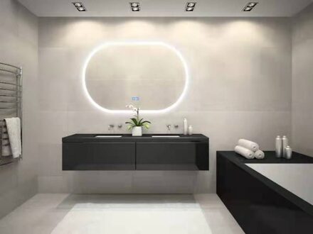 Ovalo spiegel met LED-verlichting 90x60cm