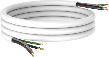 Oven aansluitkabel | beide uiteinden geknipt | 5-aderig | 2,5mm | L 2m | wit - 1275 1275