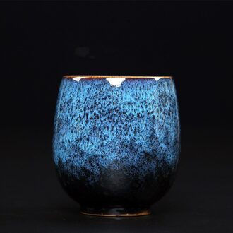 Oven Change Geglazuurde Tea Cup Big Size Keramische Theekopje 150Ml Drinken Reizen Drinkware Porselein Mok shui