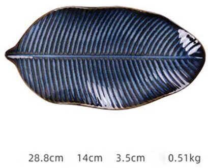 Oven Keramische Plaat Grote Gestoomde Vis Plaat Blad-Vormige Schotel Plaat Onregelmatige Plaat Speciale-Vormige Plaat Restaurant Commerciële