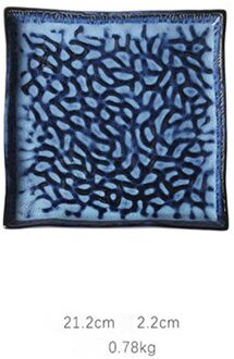 Oven Keramische Vierkante Plaat Taart Plaat Westerse Steak Plaat Lade Rechthoekige Plaat Sushi Plaat Sashimi Plaat Dessertbord