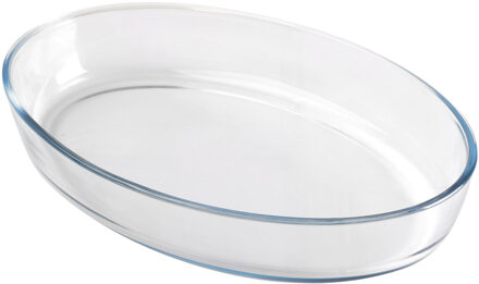 Ovenschaal - borosilicaat glas - ovaal - 4L - 40x27x7 cm