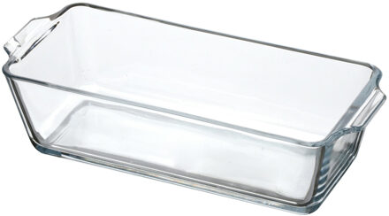 Ovenschaal van borosilicaat glas - rechthoek - 0.8 Liter - 23 x 10 x 6 cm